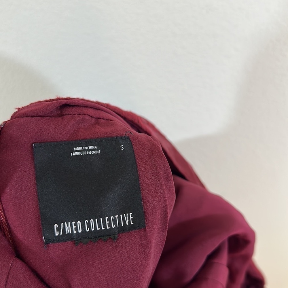 C/MEO Collective Textured Ruffle Wrap Dress - Picture 10 of 10